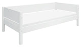 Flexa White Single bed with headboard, 200x90