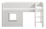 White Half-high bed, 200x90