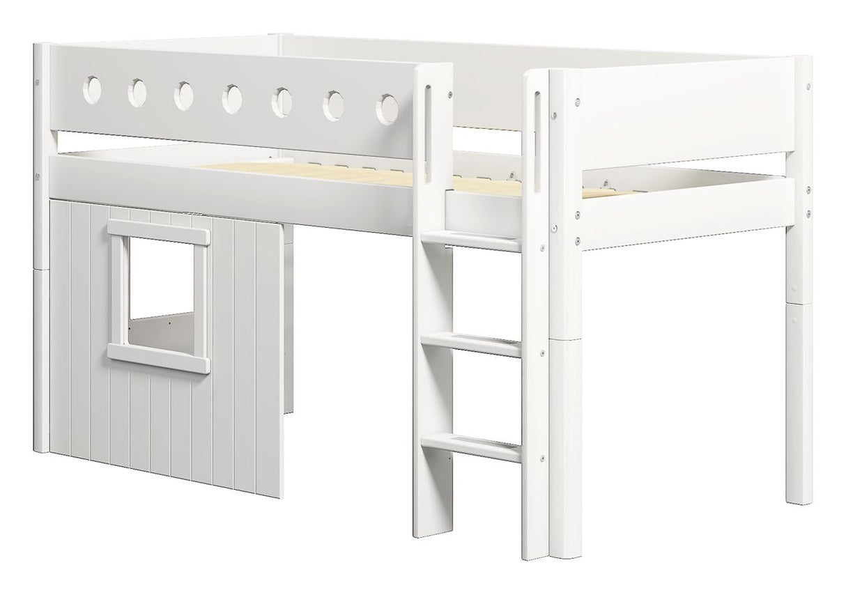 White Half-high bed, 200x90