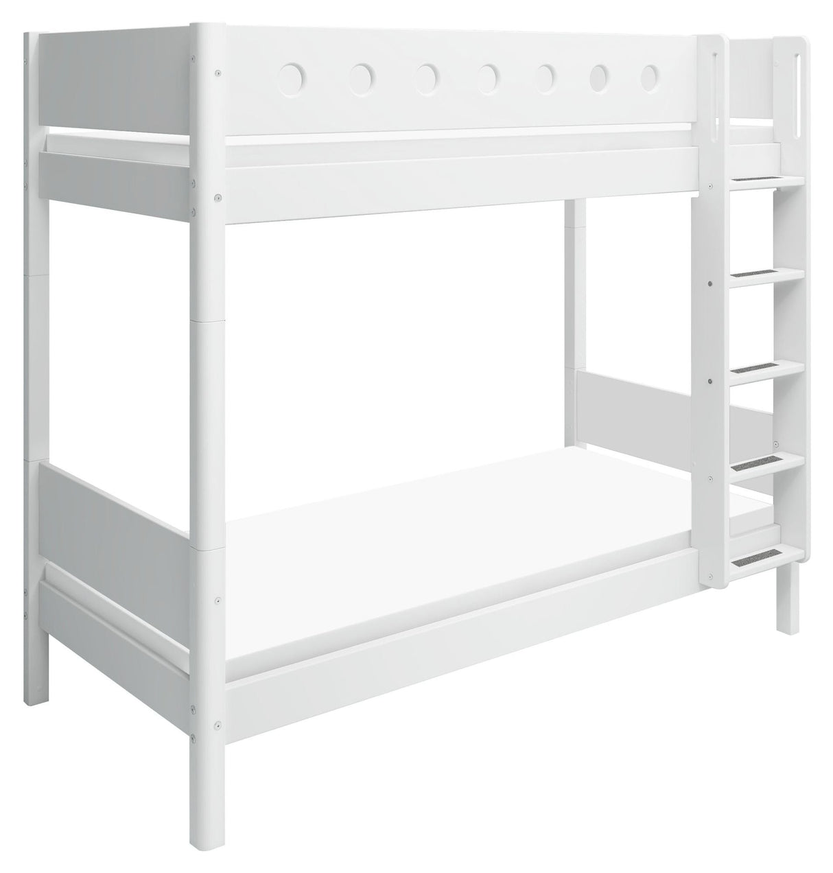 Flexa White High Bunk Bed, 200x90