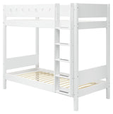 Flexa White High Bunk Bed, 200x90