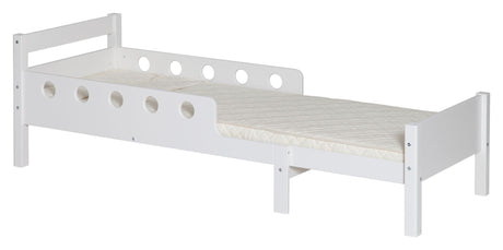 Flexa White Junior bed, 190/140x70, incl. Slams