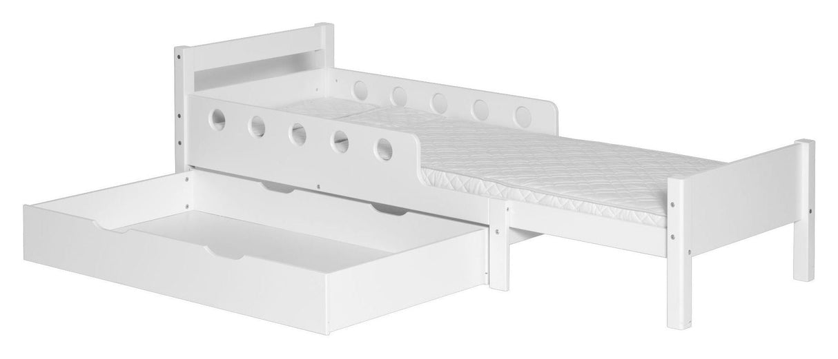 Flexa White Junior bed, 190/140x70, incl. Slams