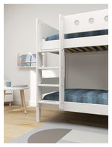 Flexa White Bunk Bed, 200x90