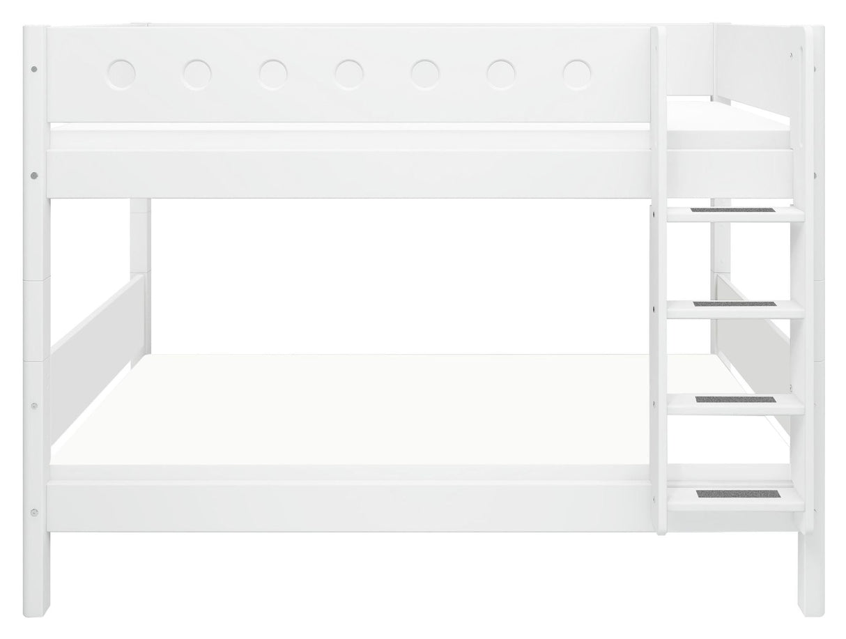 Flexa White Bunk Bed, 200x90