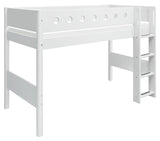 Flexa White Semi-High Bed, 200x90