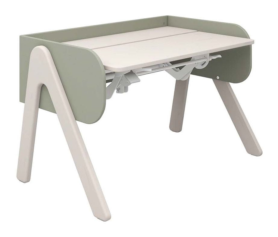 Woody Desk, Gray w. green/pine