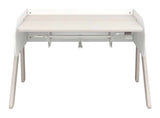 Woody Desk, Gray w. white/pine