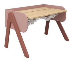 Woody Desk, Pink/Oak