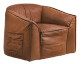 Fred Armchair - light brown w. black legs