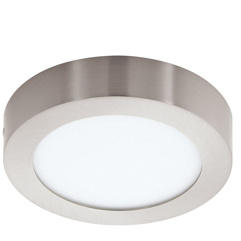 Fueva LED Ceiling lamp - Brushed steel - Ø17