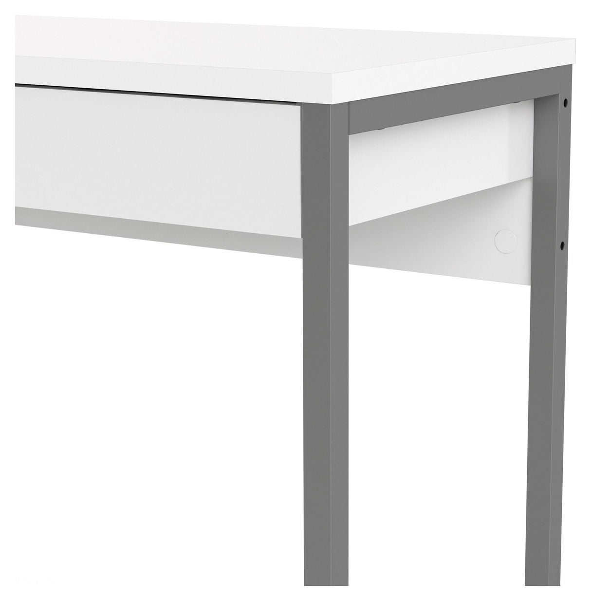 Function Plus Desk - White High Gloss