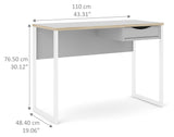 Function Plus Desk - Mat White, B110