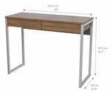 Function Plus Desk - Dark Wood