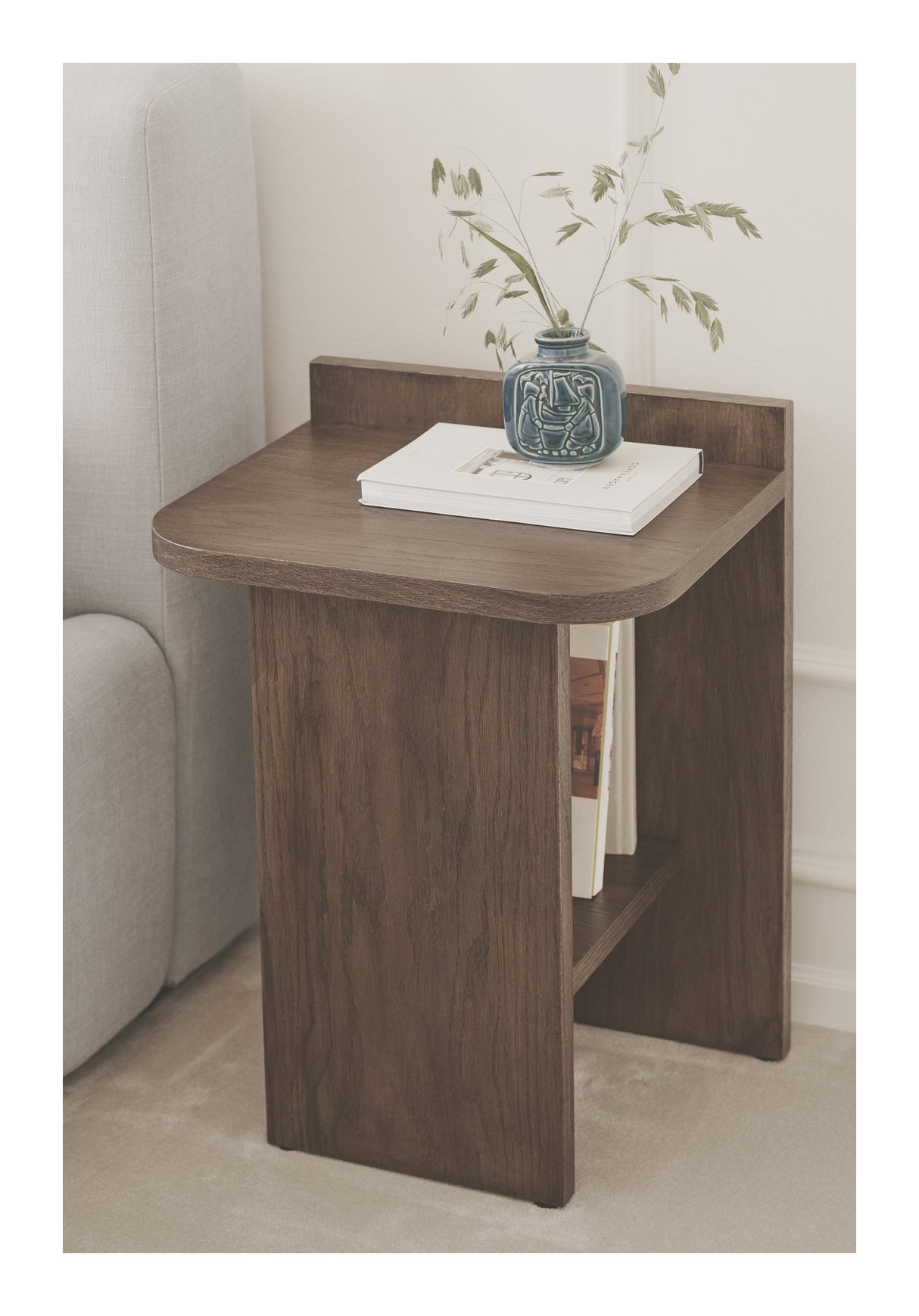 Ismo Side Table 56x33,5x40, Dark Oak