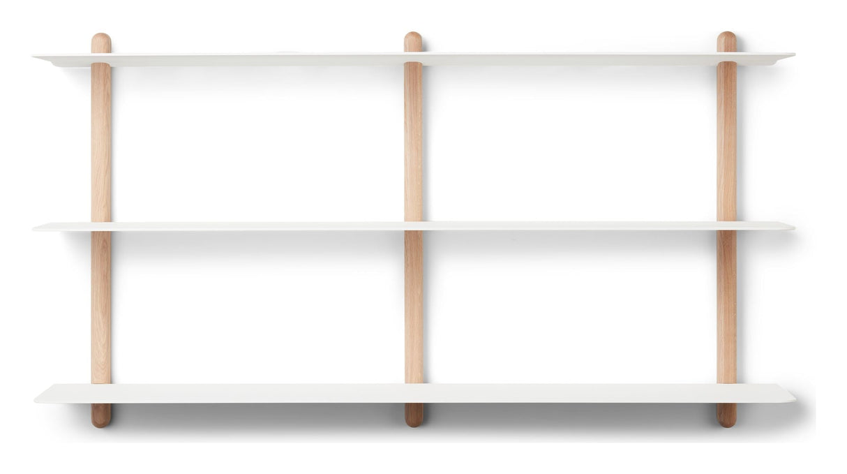 Nivo shelf D, Large, light oak/white