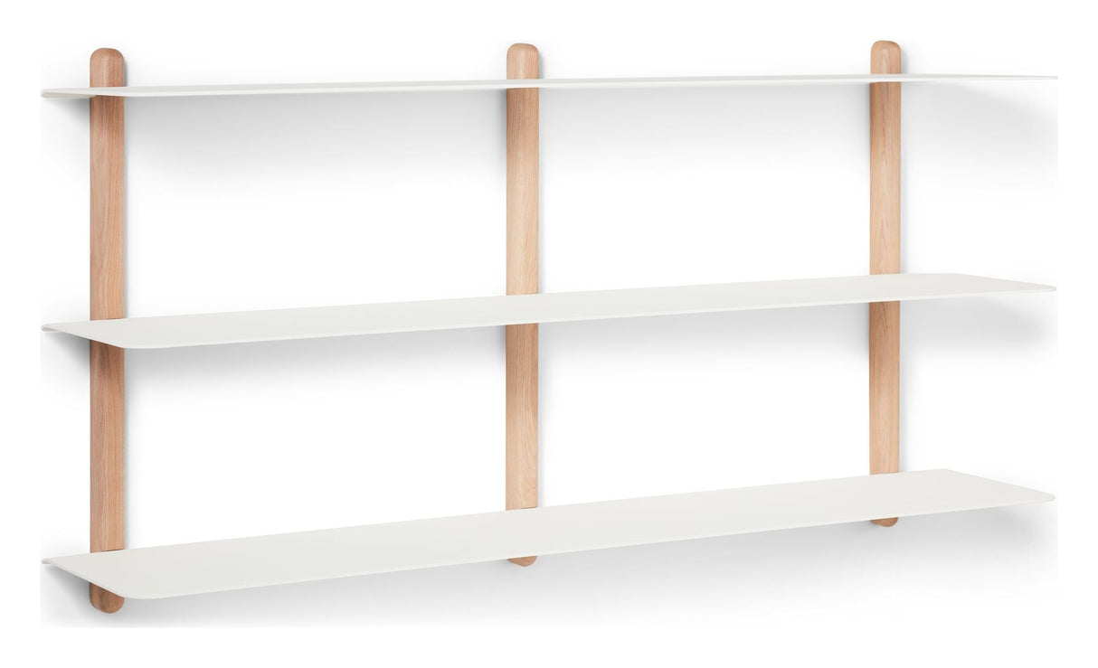 Nivo shelf D, Large, light oak/white