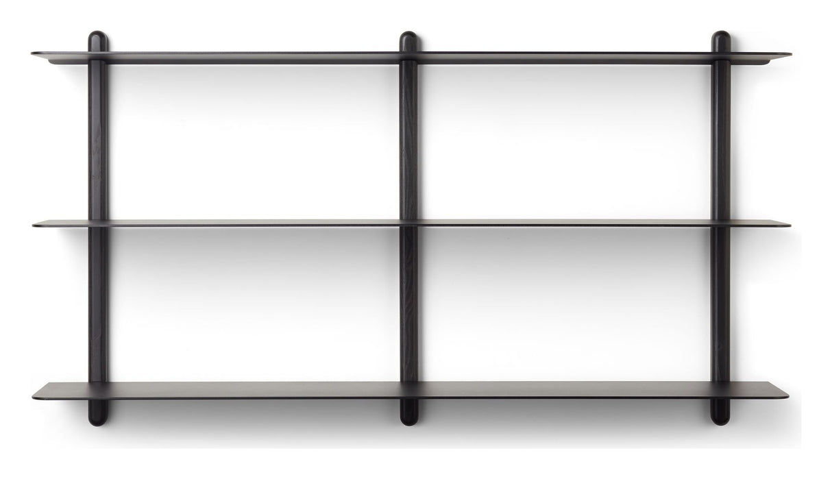 Nivo shelf D, Large, black ash/black