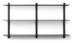 Nivo shelf D, Large, black ash/black