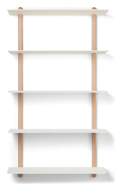 Nivo shelf E, large, light oak/white