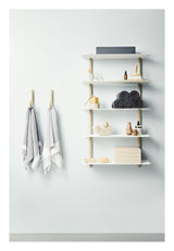 Nivo shelf E, large, light oak/white