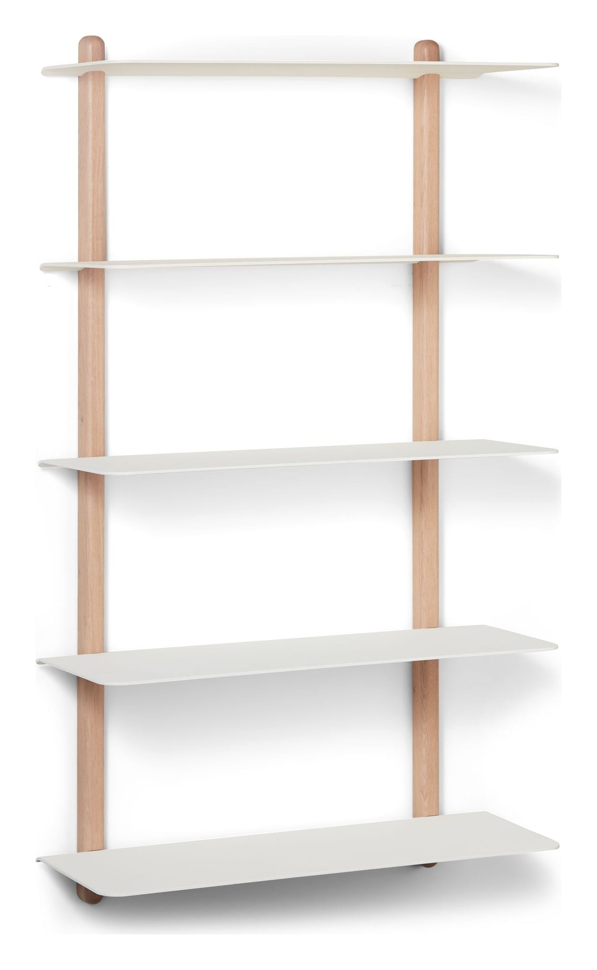 Nivo shelf E, large, light oak/white