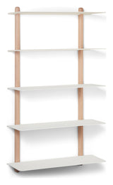 Nivo shelf E, large, light oak/white