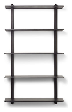 Nivo shelf E, large, black ash/black