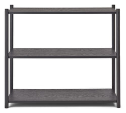 Scene rack A, black oak