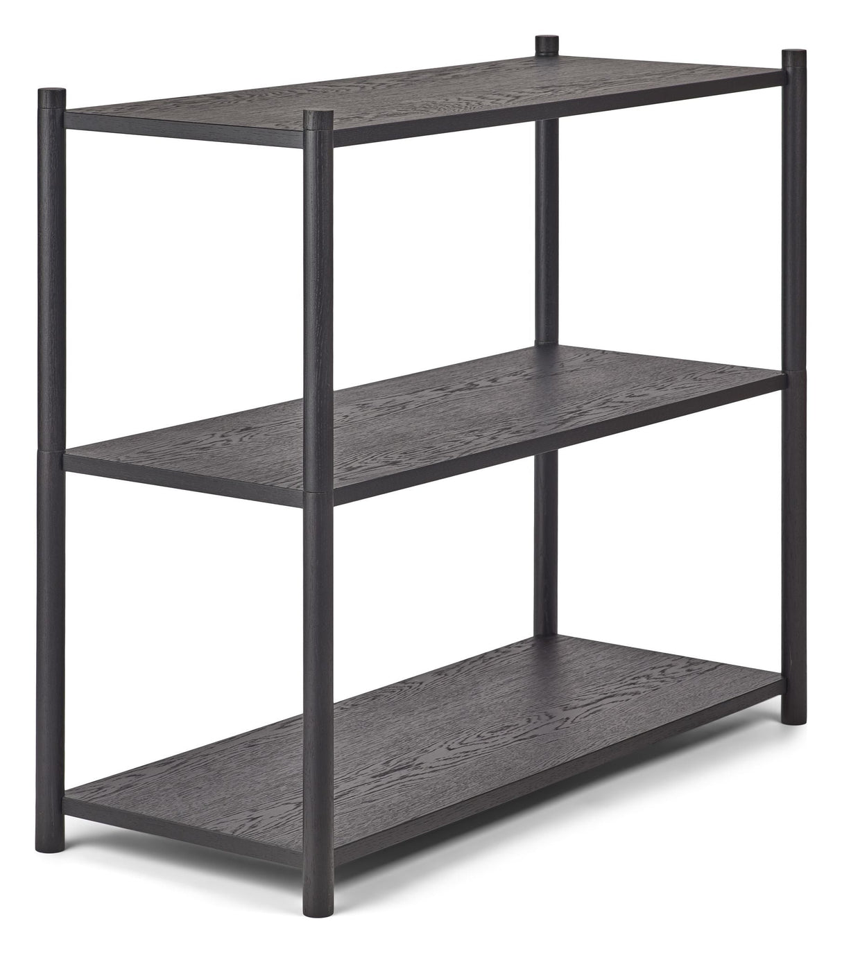 Scene rack A, black oak