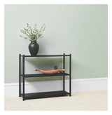 Scene rack A, black oak