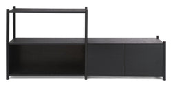 Scene rack D, black oak