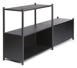 Scene rack D, black oak