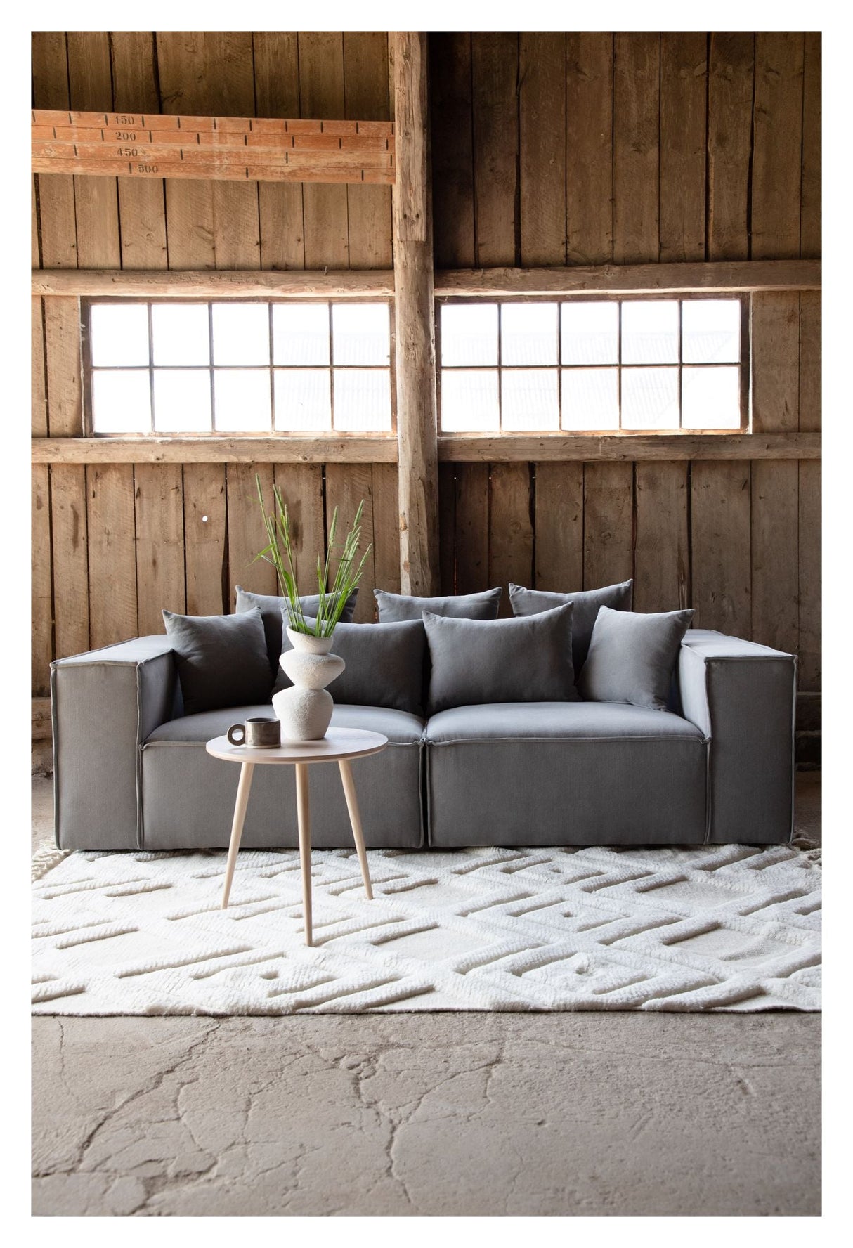 Gillholmen 3-seater sofa - Gray linen