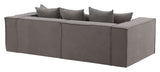 Gillholmen 3-seater sofa - Gray linen