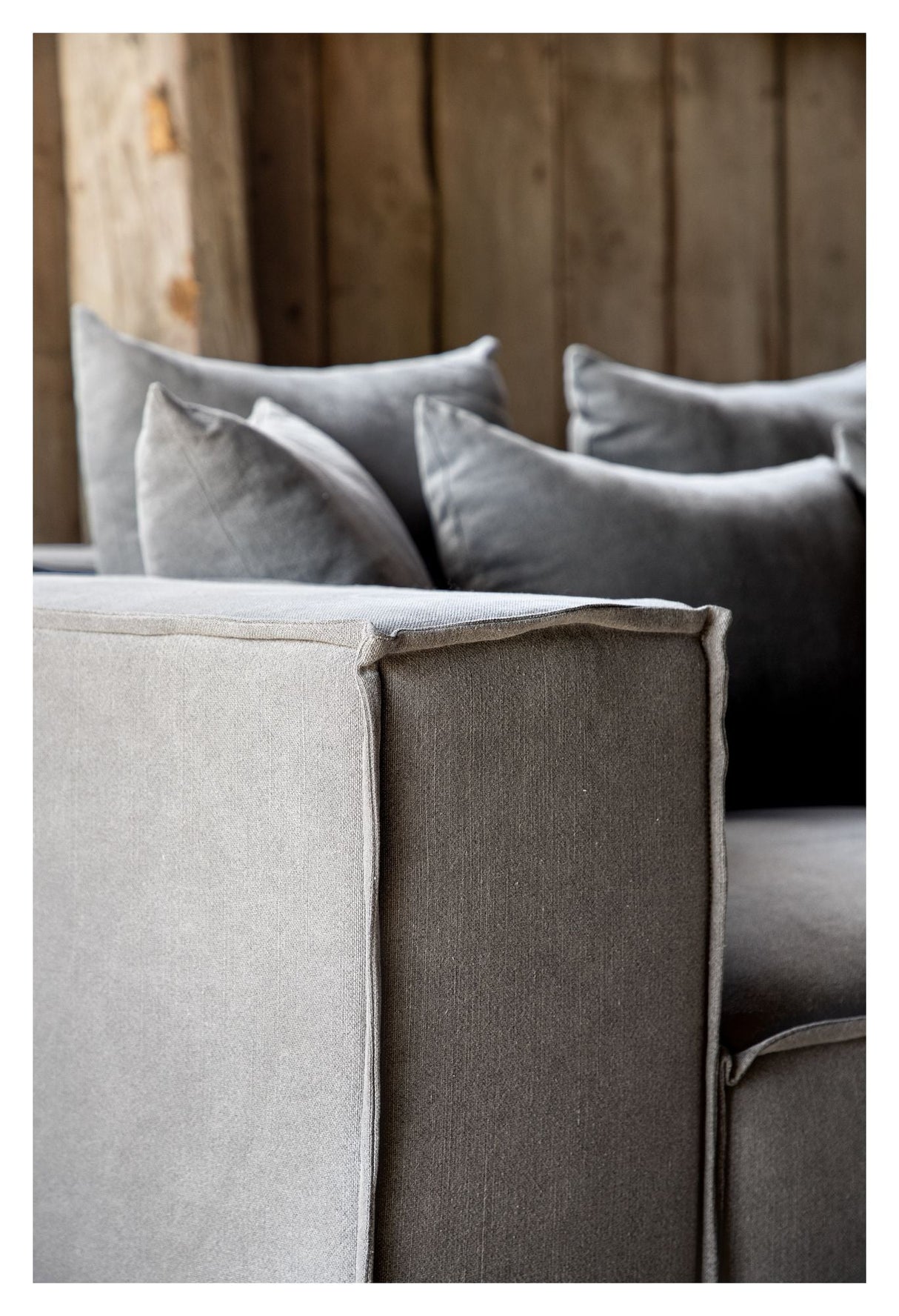 Gillholmen 3-seater sofa - Gray linen