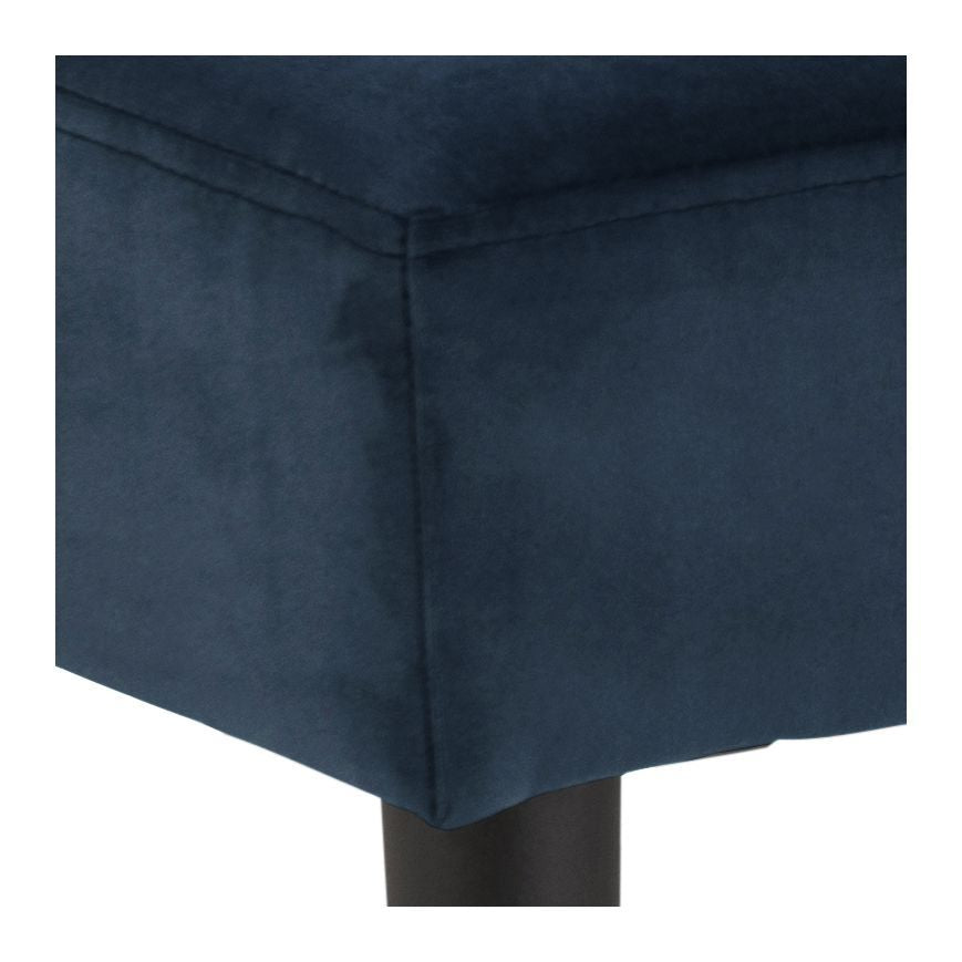 Glory bench, navy velvet