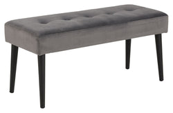 Glory bench, dark gray velvet