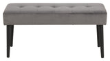 Glory bench, dark gray velvet