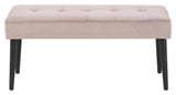 Glory bench, dusty pink velour