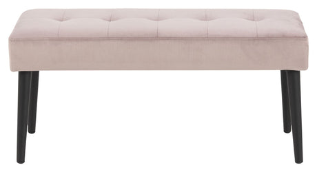 Glory bench, dusty pink velour