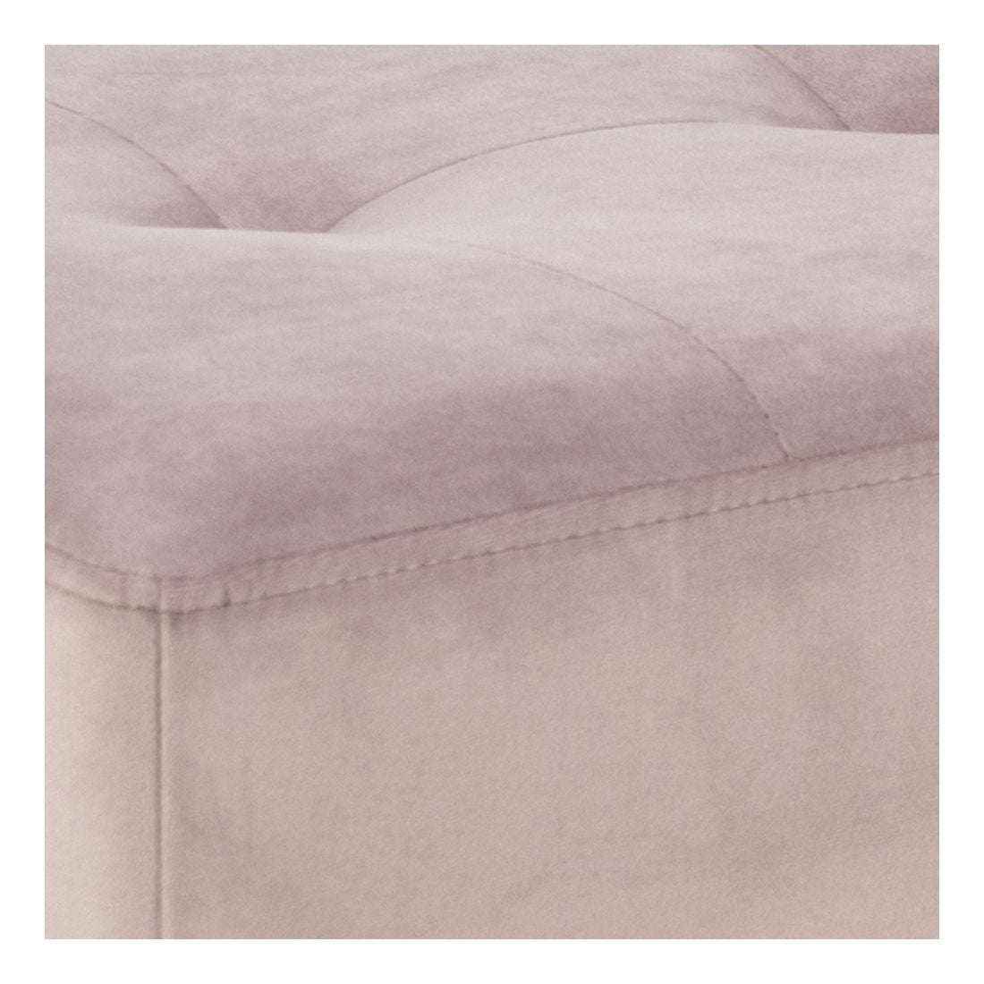 Glory bench, dusty pink velour