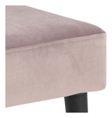 Glory bench, dusty pink velour