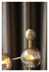 Halo Design ATOM Table Lamp, Antique Brass, Amber