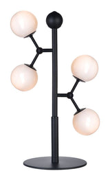 Halo Design ATOM Table lamp, black/opal, 4XG9