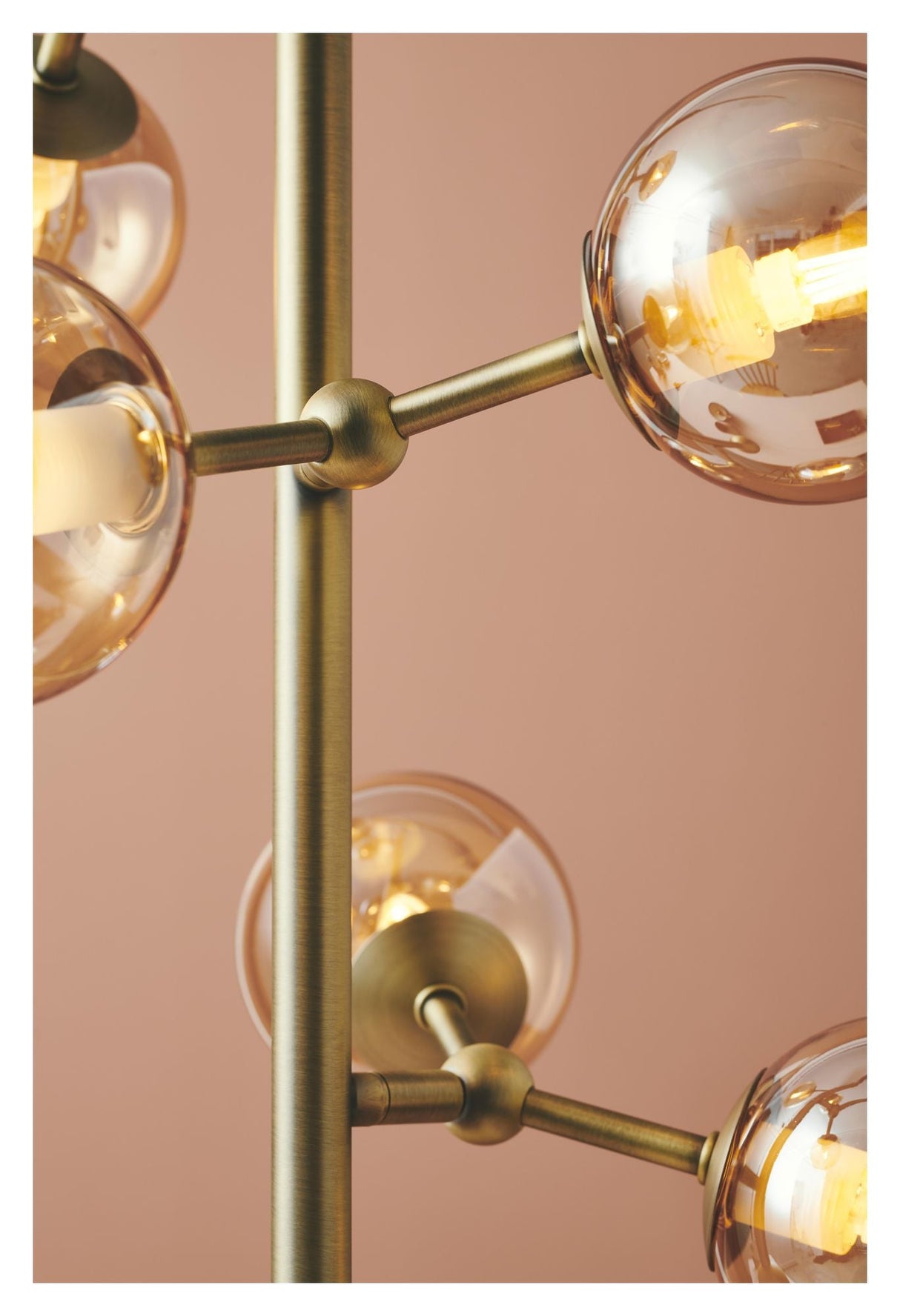 Halo Design ATOM Floor Lamp Antique Brass 6xG9