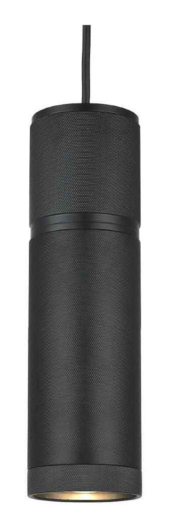 Halo Design Cylinder Pendant, Black