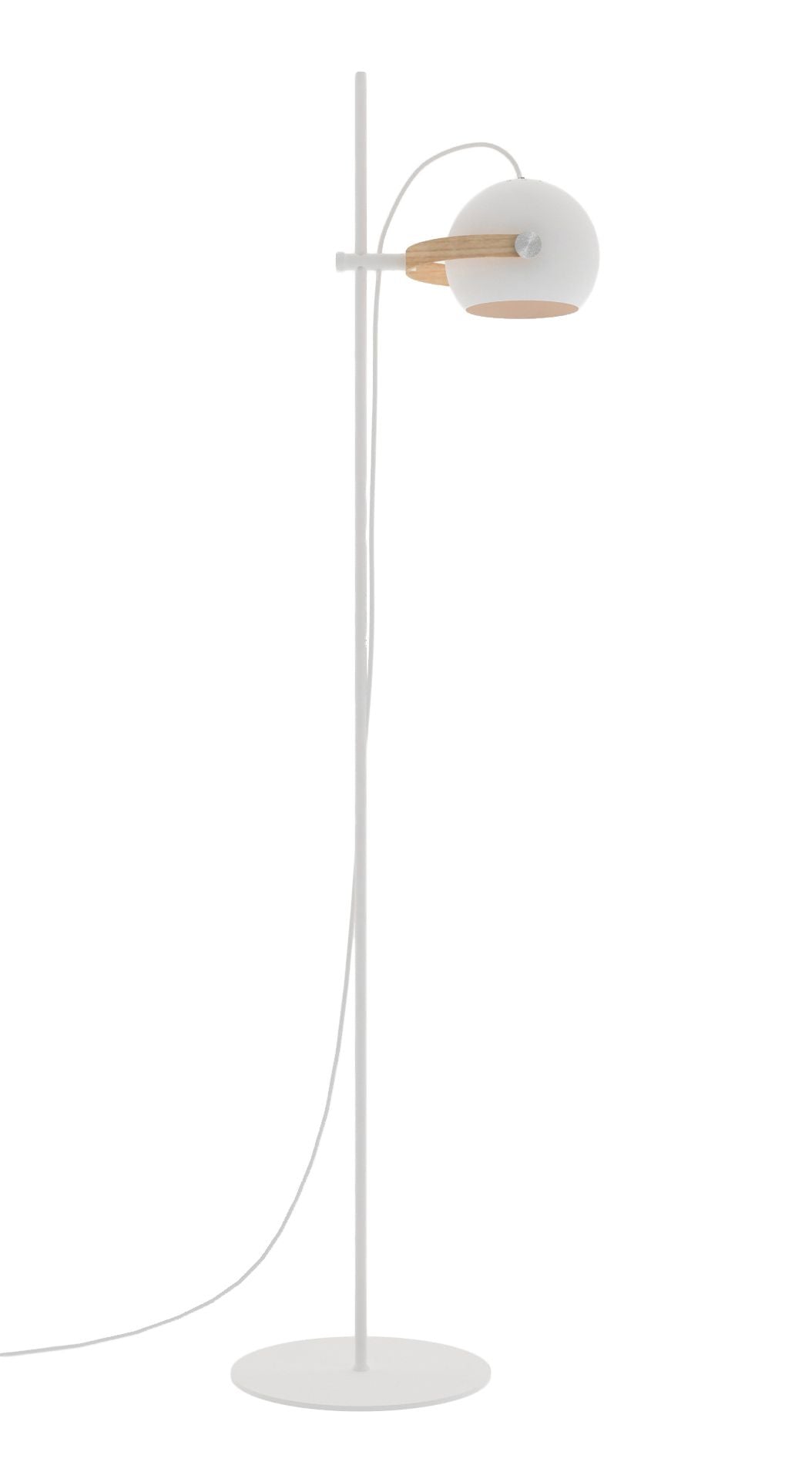 Halo Design D.C floor lamp 1 arm Ø18, White w/oak