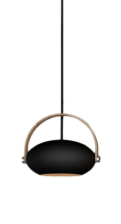 Halo Design D.C pendant Ø26, Black w/oak 250cm cable