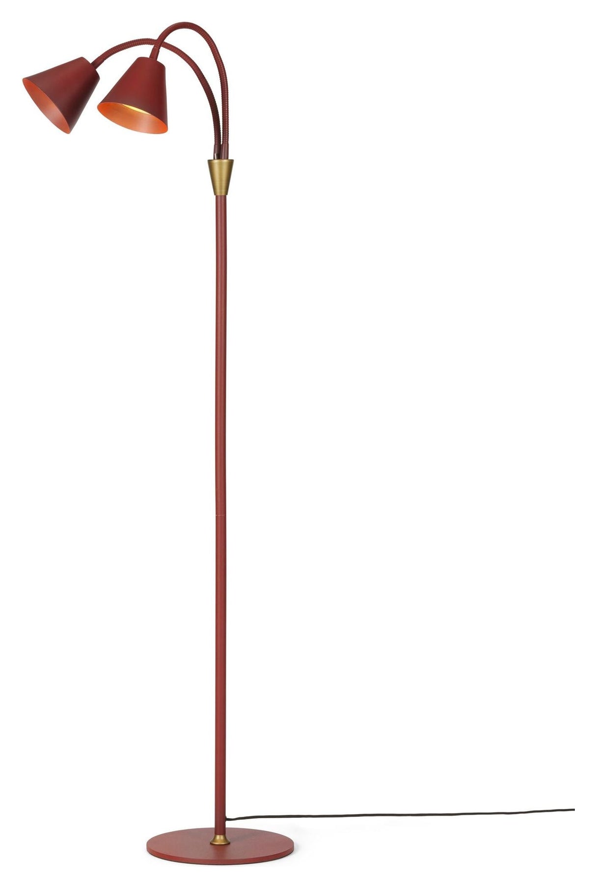 Cozy Floor lamp 2 arms, Maroon